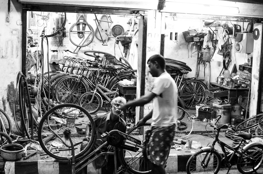 Kochi bicycle repair shop