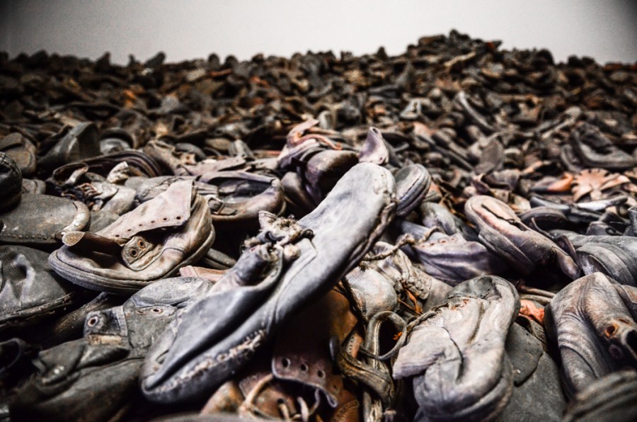 shoes found at Auschwitz-Birkenau.