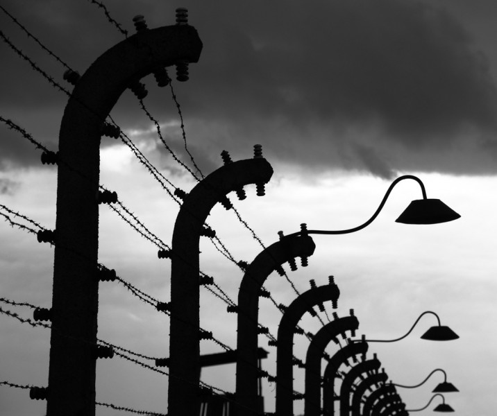 electric fences, Auschwitz-Birkenau.