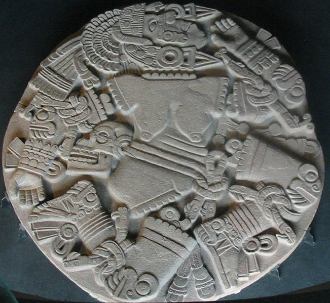 Coyolxauhqui Disk at Museo de Templo Mayor. One Day in Centro Historico, Mexico City. GreatDistances.