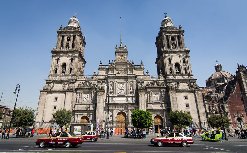Mexico City's Cathedral, just north of the Zocalo in El Centro Historico.