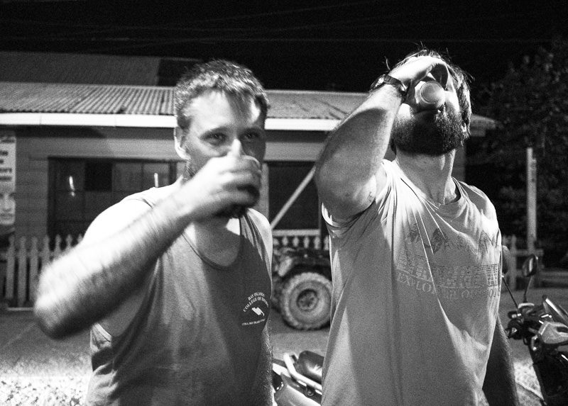 Shots at Skid Row bar in Utila, Honduras. GreatDistances / Matt Wicks