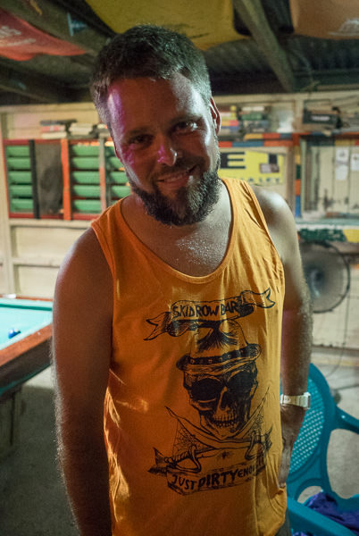 Skid Row bar, Utila, Honduras. GreatDistances / Matt Wicks