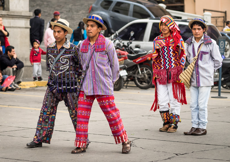 Men’s trajes tipicos of Sololá and Todos Santos. Guatemalan Independence & Xela Feria 2014 - GreatDistances / Matt Wicks
