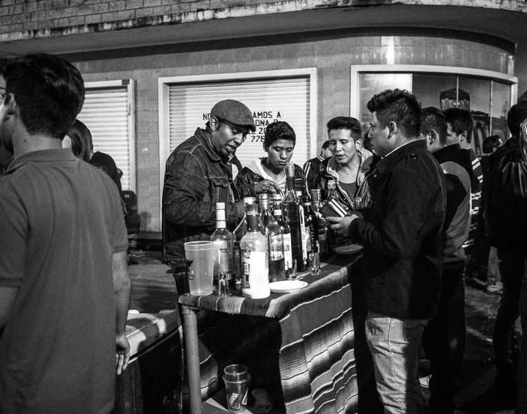 A bar in the street in Xela, Guatemala. Guatemalan Independence & Xela Feria 2014 - GreatDistances / Matt Wicks